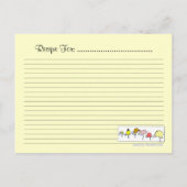 ヴィンテージ食カスタム品レシピカード葉書 ポストカード (裏面)