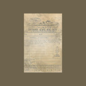 ヴィンテージ食事小切手解体帳紙