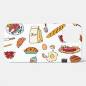 ヴィンテージ食品イラスト:シームレスなパターン。 Case-Mate iPhoneケース (裏面 (横))