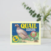 ヴィンテージ食品ラベル ポストカード (スタンド正面)