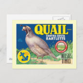 ヴィンテージ食品ラベル ポストカード (正面/裏面)