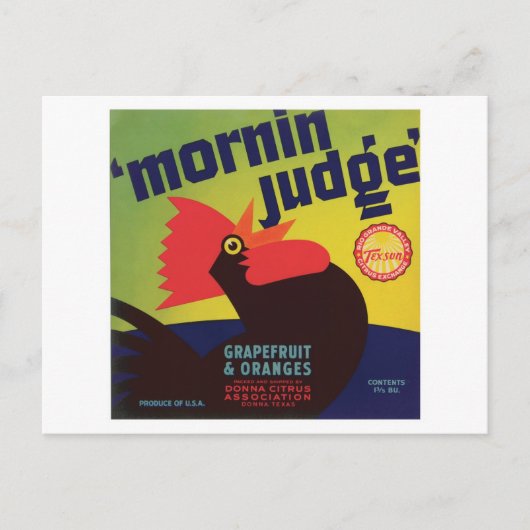 ヴィンテージ食品ラベル ポストカード (正面)