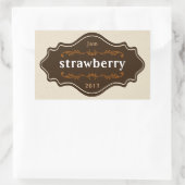 ヴィンテージ食品ラベルjam marmalade自家製の製品 長方形シール (バッグ)