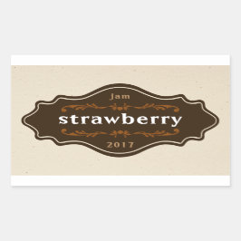 ヴィンテージ食品ラベルjam marmalade自家製の製品 長方形シール