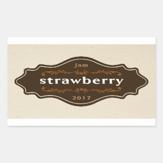 ヴィンテージ食品ラベルjam marmalade自家製の製品 長方形シール