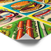 ヴィンテージ食品漫画イラストレーション ポスター (角)