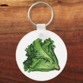 ヴィンテージ食品緑葉野菜 キーホルダー (正面)