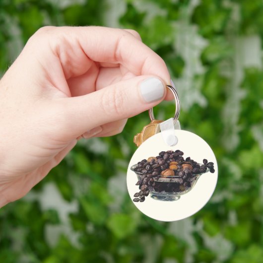 ヴィンテージ食品、クルミとアーモンド、フルーツとナッツ キーホルダー (手)