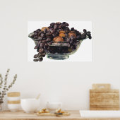 ヴィンテージ食品、クルミとアーモンド、フルーツとナッツ ポスター (キッチン)