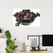 ヴィンテージ食品、クルミとアーモンド、フルーツとナッツ ポスター (ホームオフィス)