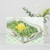 ヴィンテージ食品、グリーンビーンキャセロールとバター (スタンド正面)