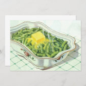 ヴィンテージ食品、グリーンビーンキャセロールとバター (正面/裏面)