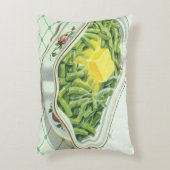 ヴィンテージ食品、グリーンビーンキャセロールとバター アクセントクッション (正面(垂直))
