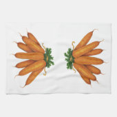 ヴィンテージ食品、ニンジンオーガニック野菜束 キッチンタオル (横)