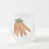 ヴィンテージ食品、ニンジンオーガニック野菜束 コーヒーマグカップ (正面左)