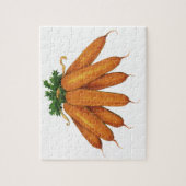 ヴィンテージ食品、ニンジンオーガニック野菜束 ジグソーパズル (縦)