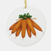 ヴィンテージ食品、ニンジンオーガニック野菜束 セラミックオーナメント (正面)