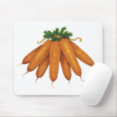 ヴィンテージ食品、ニンジンオーガニック野菜束 マウスパッド (マウス)