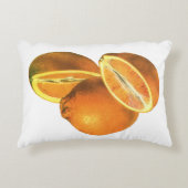 ヴィンテージ食品、フルーツオーガニックフレッシュ健康オレンジ アクセントクッション (正面)