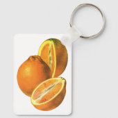 ヴィンテージ食品、フルーツオーガニックフレッシュ健康オレンジ キーホルダー (裏面)