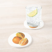 ヴィンテージ食品、フルーツオーガニックフレッシュ健康オレンジ コースター (側面)