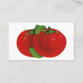 ヴィンテージ食品、赤オーガニック熟した家宝トマト 名刺 (裏面)
