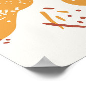 ヴィンテージ食用きのこイラストレーション ポスター (角)