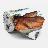 ヴィンテージ食用きのこチャート ネクタイ (ロール)