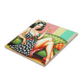 ヴィンテージ飲み女 タイル (側面)