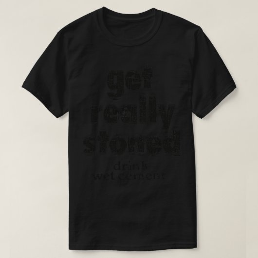 ヴィンテージ飲み物のウェットセメントを食べる Tシャツ (デザイン正面)