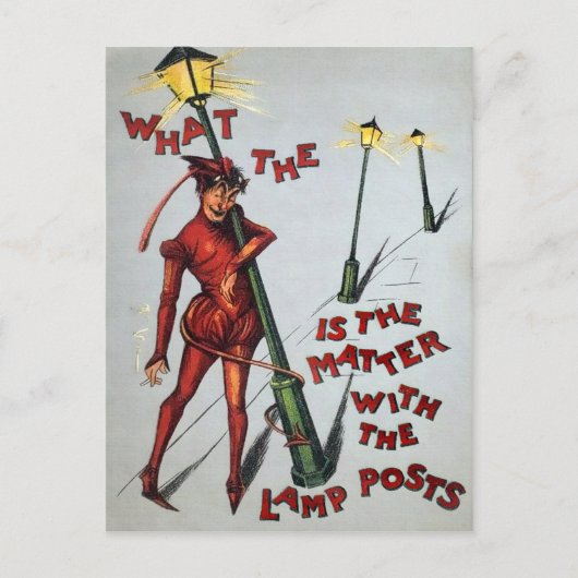 ヴィンテージ飲デビル ポストカード (正面)