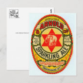 ヴィンテージ飲料ラベル葉書 ポストカード (正面/裏面)