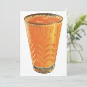 ヴィンテージ飲料、オレンジジュースのグラス 朝食 (スタンド正面)