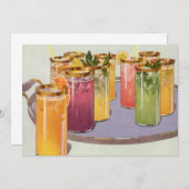 ヴィンテージ飲料、トレイにキューブを付けて飲む (正面/裏面)