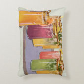 ヴィンテージ飲料、トレイにキューブを付けて飲む アクセントクッション (正面(垂直))