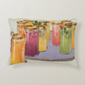 ヴィンテージ飲料、トレイにキューブを付けて飲む アクセントクッション (裏面)