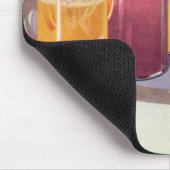 ヴィンテージ飲料、トレイにキューブを付けて飲む マウスパッド (コーナー)