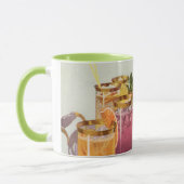 ヴィンテージ飲料、トレイにキューブを付けて飲む マグカップ (左)