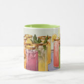 ヴィンテージ飲料、トレイにキューブを付けて飲む マグカップ (中央)