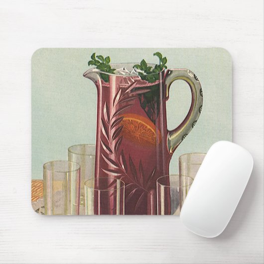 ヴィンテージ飲料・飲料、サングリア投手 マウスパッド (マウス)