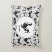 ヴィンテージ飼育動物コラ素朴ージ アクセントクッション (裏面(縦))