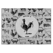 ヴィンテージ飼育動物コラ素朴ージ カッティングボード (正面)