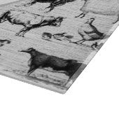ヴィンテージ飼育動物コラ素朴ージ カッティングボード (角)