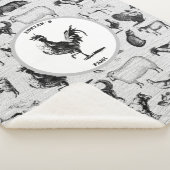 ヴィンテージ飼育動物コラ素朴ージ シェルパブランケット (3/4)