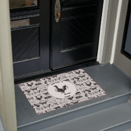 ヴィンテージ飼育動物コラ素朴ージ ドアマット