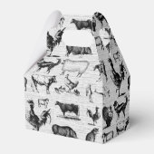 ヴィンテージ飼育動物コラ素朴ージ フェイバーボックス (裏面サイド)