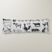 ヴィンテージ飼育動物コラ素朴ージ ボディピロー (裏面)