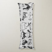 ヴィンテージ飼育動物コラ素朴ージ ボディピロー (正面縦)