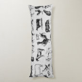 ヴィンテージ飼育動物コラ素朴ージ ボディピロー (裏面 (縦))