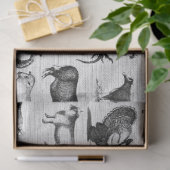 ヴィンテージ飼育動物コラ素朴ージ 薄葉紙 (ギフト)